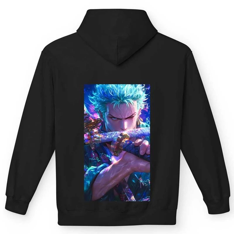 هودی مردانه مدل زورو انیمه کد 2-1026