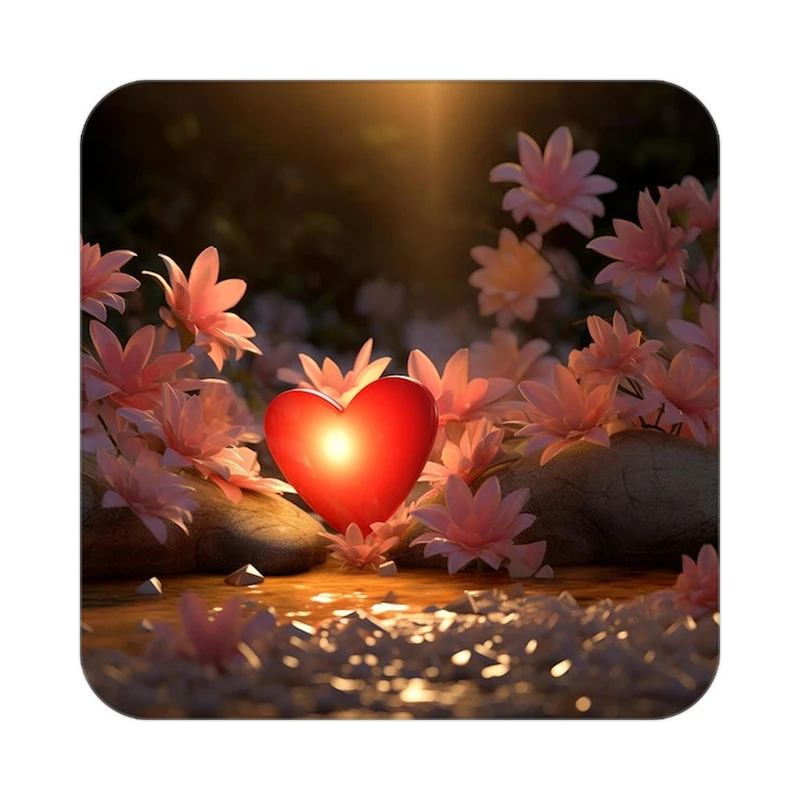 زیر لیوانی کاکتی مدل عاشقانه کد mp10659