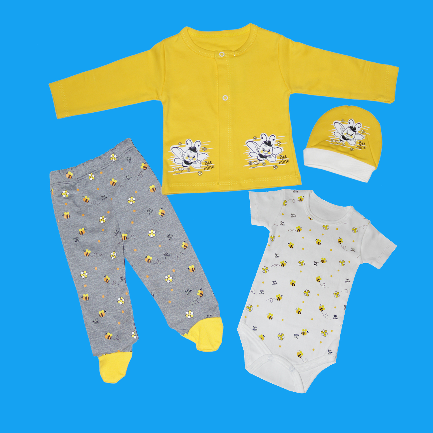 ست 4 تکه لباس نوزادی مدل nini