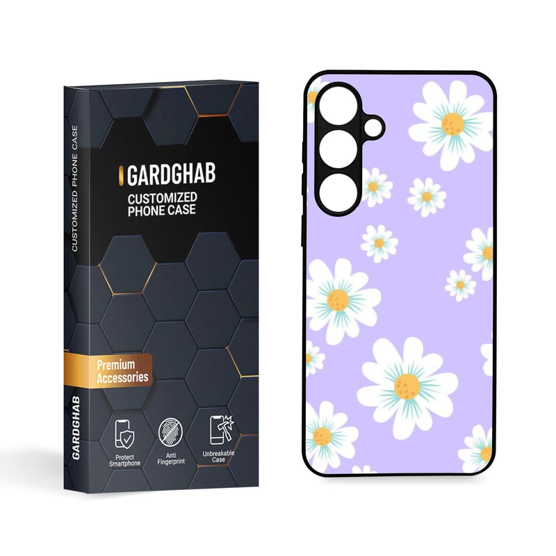 کاور گارد قاب مدل گل مناسب برای گوشی موبایل سامسونگ Galaxy S24 Plus