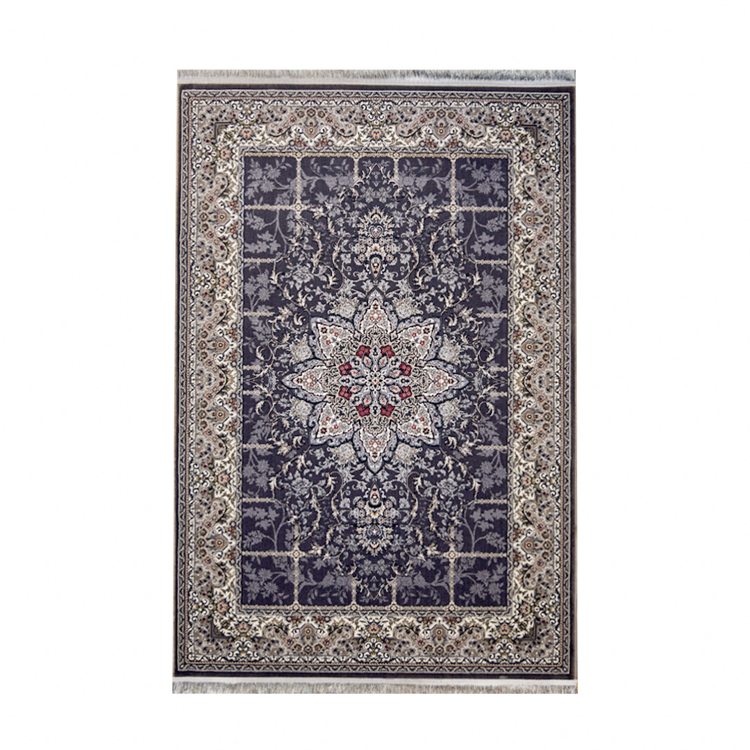 فرش ماشینی سهند کد VF20.XI زمینه ذغالی