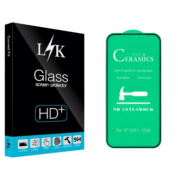 محافظ صفحه نمایش سرامیکی ال کی مدل +LITE مناسب برای گوشی موبایل اپل Iphone 12 / 12 Pro