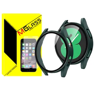 MGlass PC-Bumper-MG Cover For Samsung Galaxy Watch 4 40mm with screen protector