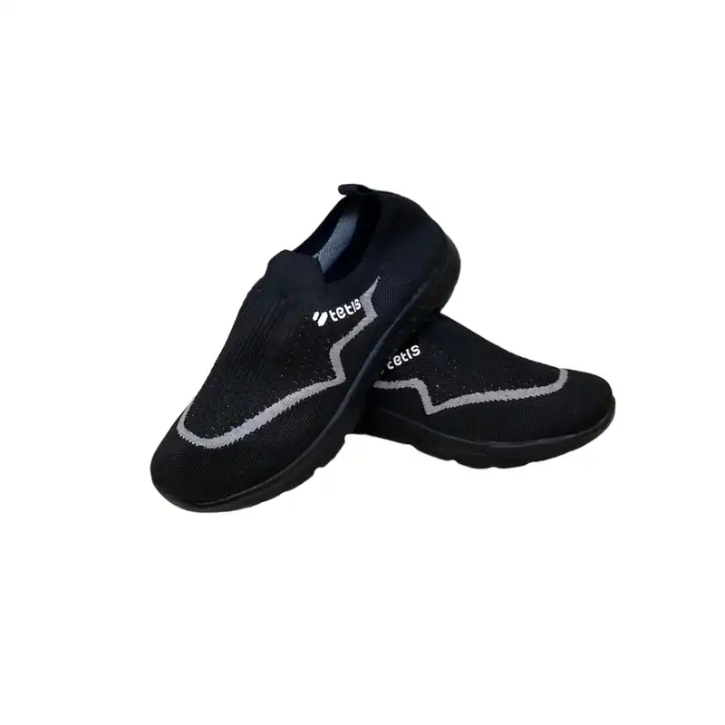 کفش پیاده روی تتیس مدل ریما جورابی رنگ مشکی