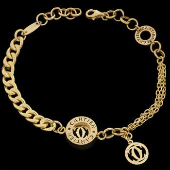 دستبند طلا 18 عیار زنانه طلای مستجابی کد 67092