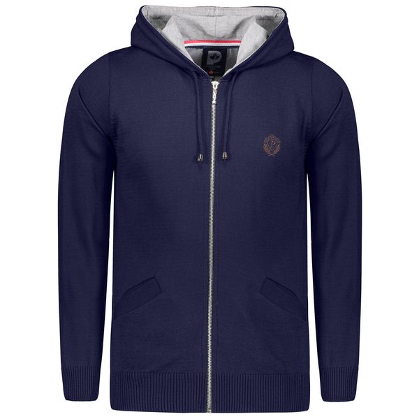 ژاکت مردانه پاییزان مدل PS701 رنگ سرمه‌ای تیره