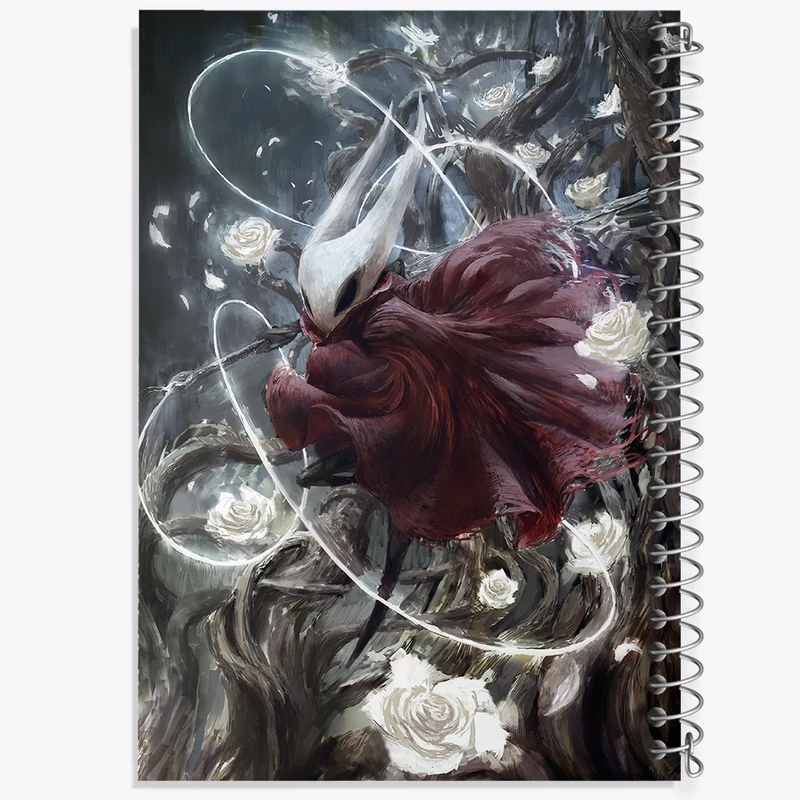 دفتر ژورنال نویسی 50 برگ خندالو مدل نقطه ای طرح بازی هالو نایت (Hollow Knight) کد 32954