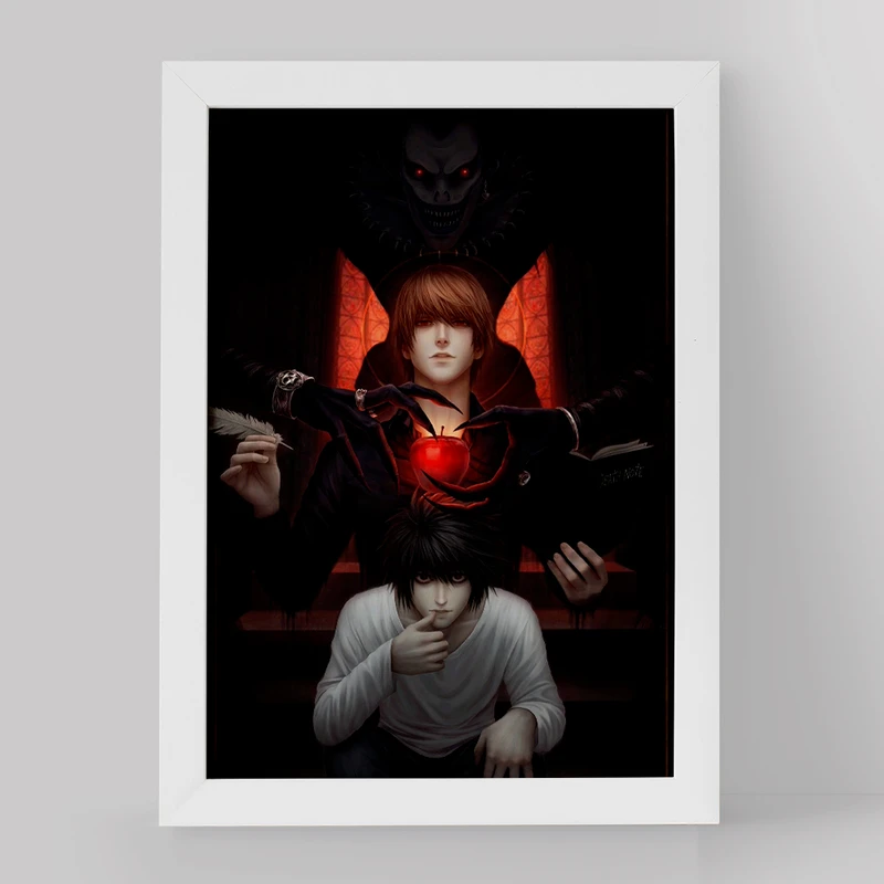 تابلو خندالو مدل ال و لایت یاگامی انیمه دفترچه مرگ Death Note کد 4925