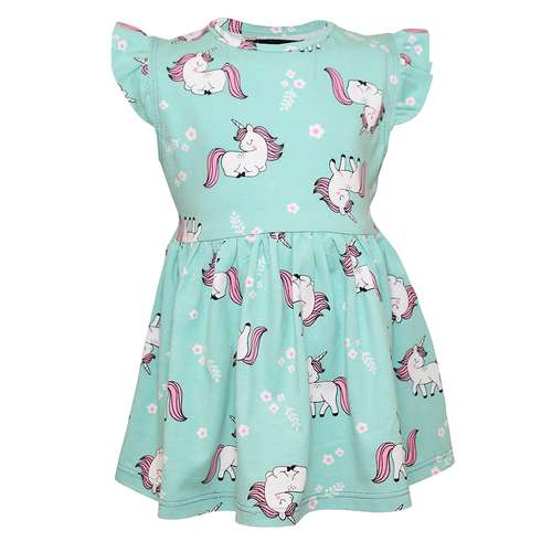 پیراهن دخترانه دلنار گالری مدل یونیکورن