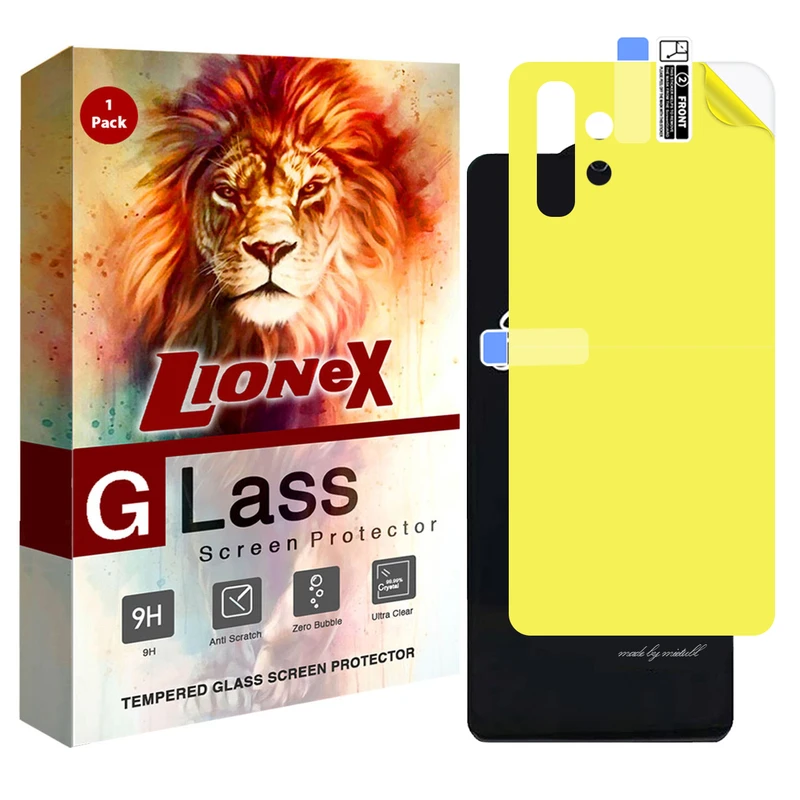محافظ صفحه نمایش لایونکس مدل 2SN مناسب برای گوشی موبایل سامسونگ Galaxy A32 4G به همراه محافظ پشت گوشی