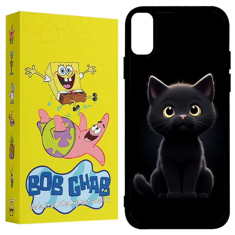 کاور باب قاب طرح گربه مدل BCPX مناسب برای گوشی موبایل اپل iPhone X / XS