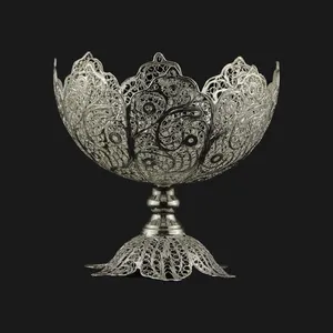 کاسه ملیله کاری مدل هشت  پر کد 1511