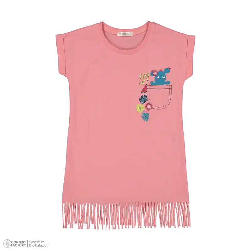 ست تی شرت و شلوارک دخترانه اوزکان مدل ترک 3425242