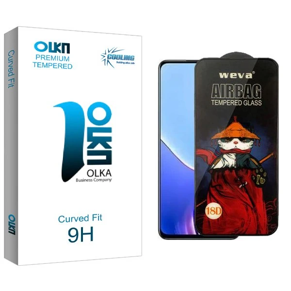 محافظ صفحه نمایش کولینگ مدل Olka Airbag مناسب برای گوشی موبایل ریلمی V50s
