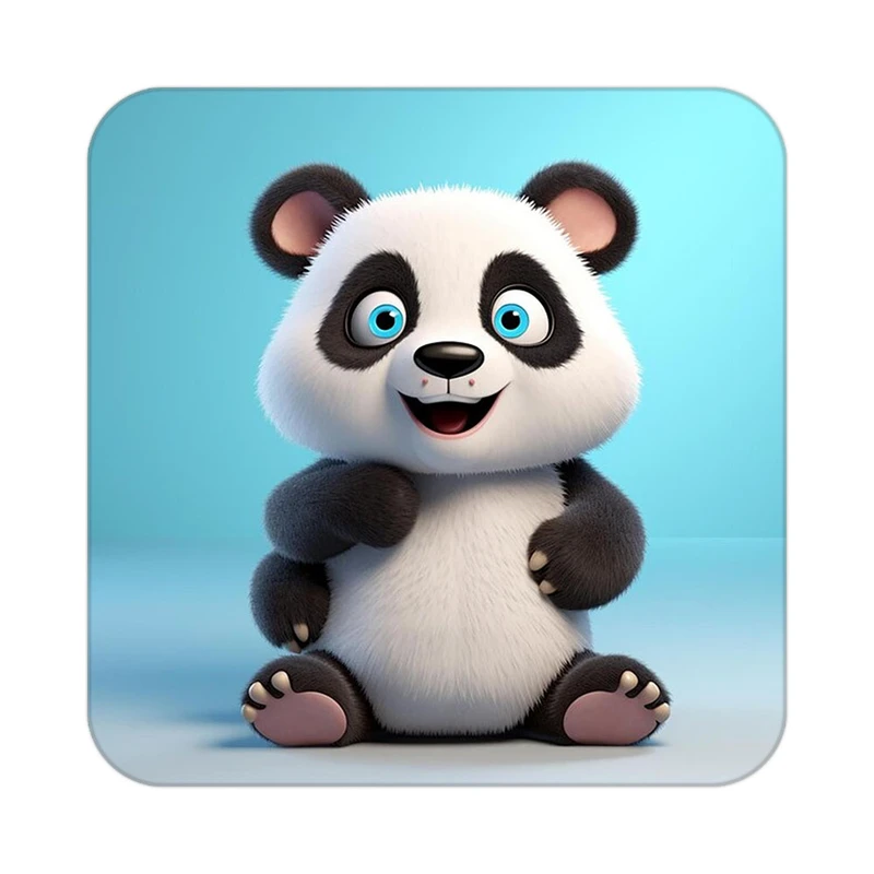 زیر لیوانی کاکتی طرح حیوانات کارتونی مدل mp27217