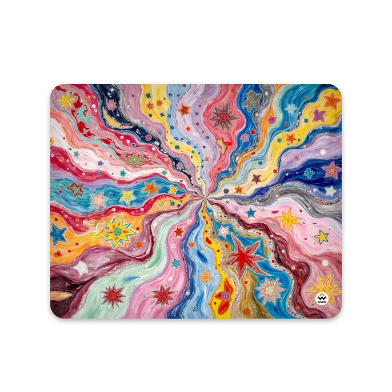 ماوس پد شادیت مدل نقاشی فانتزی کد234 سایز 24*19 سانتی متر