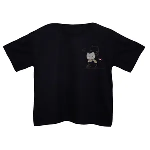 کراپ‌تی شرت آستین کوتاه زنانه مدل گربه های بامزه