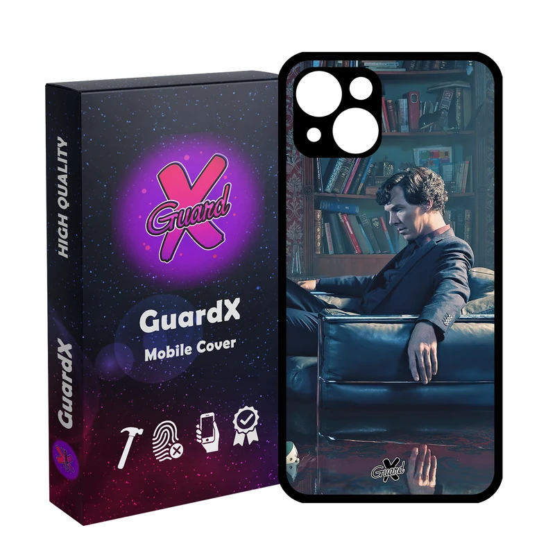 کاور گارد ایکس طرح شرلوک مدل Glass10519 مناسب برای گوشی موبایل اپل iPhone 13