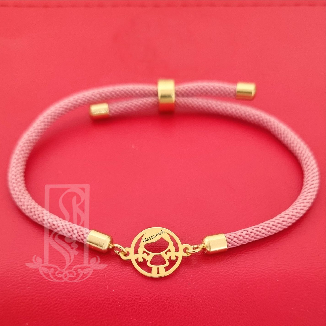 دستبند طلا 18 عیار دخترانه لیردا مدل اسم معصومه دستبند طلا 18 عیار دخترانه لیردا مدل اسم معصومه