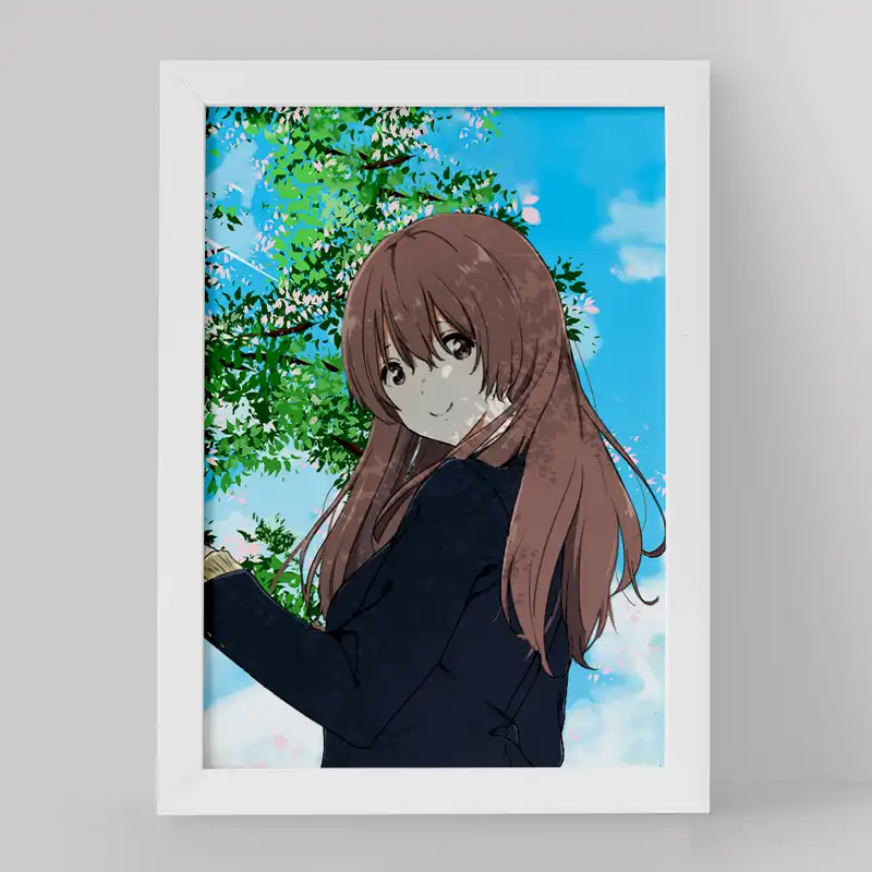 تابلو خندالو مدل شوکو نیشیمیا انیمه سایلنت ویس کد 15819