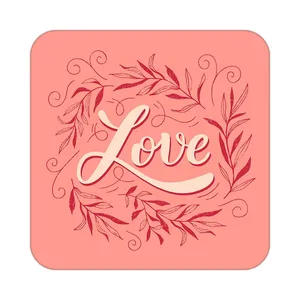 زیر لیوانی کاکتی طرح عاشقانه مدل mp36628