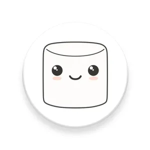 برچسب مدل Cute Marshmallow مناسب برای پایه نگهدارنده مغناطیسی