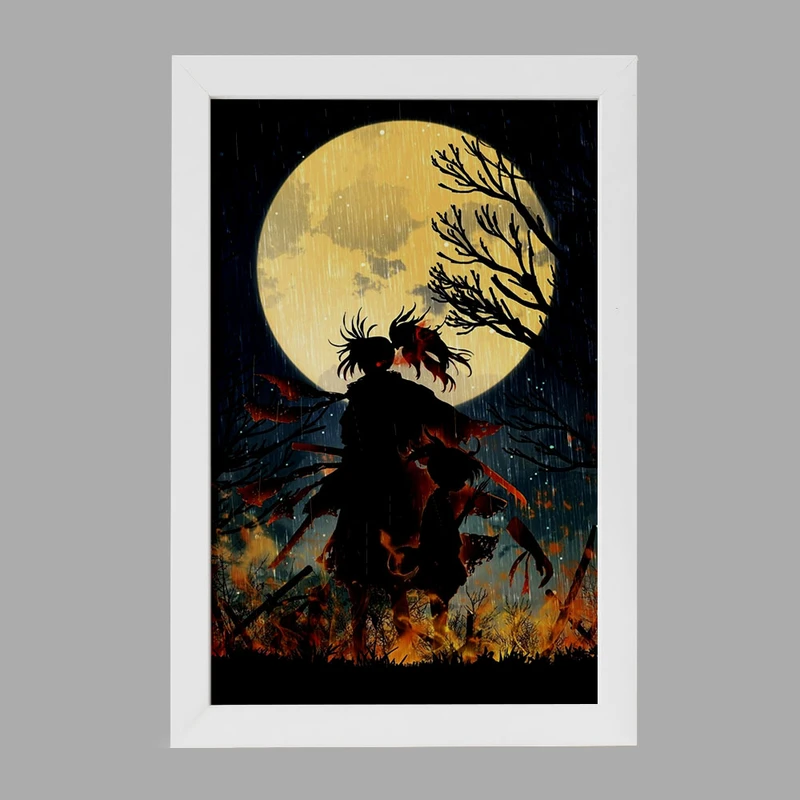 تابلو خندالو مدل هیاکومارو و دورورو انیمه دورورو Dororo کد 28590