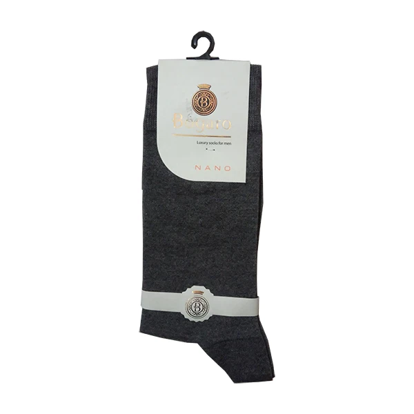 جوراب مردانه بوگارو مدل s1054 رنگ طوسی تیره