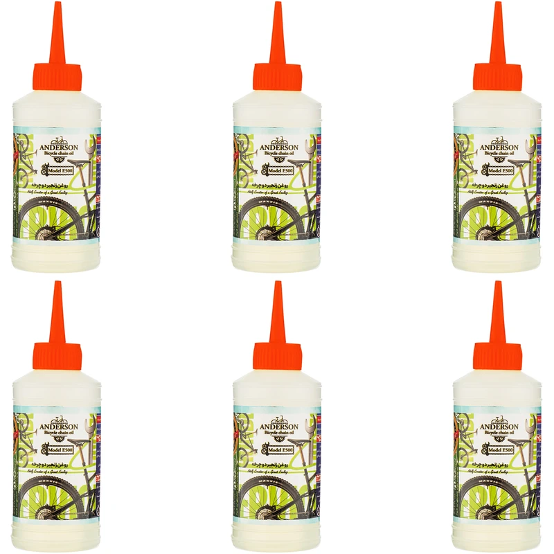 روغن زنجیر دوچرخه اندرسون مدل E500 حجم 80 میلی لیتر بسته 6 عددی