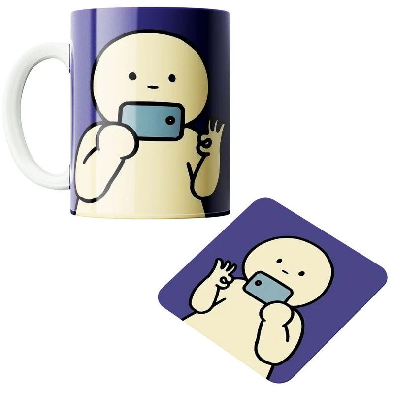 ماگ پادآفرین مدل عکاس کد 428 به همراه زیرلیوانی 