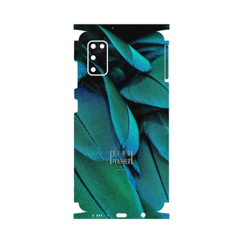 برچسب پوششی ماهوت مدل Green Feather-FullSkin مناسب برای گوشی موبایل سامسونگ Galaxy A41