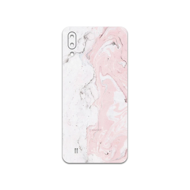 برچسب پوششی ماهوت مدل Blanco-Pink-Marble مناسب برای گوشی موبایل سامسونگ Galaxy M10