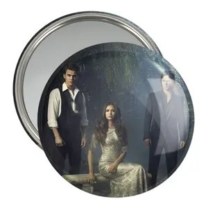 آینه جیبی خندالو مدل استفان و الینا و دیمون خاطرات یک خون آشام The Vampire Diaries  کد 20266