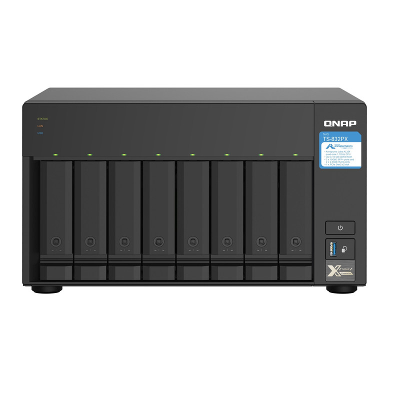 ذخیره ساز تحت شبکه کیونپ مدل  TS-832PX 4G