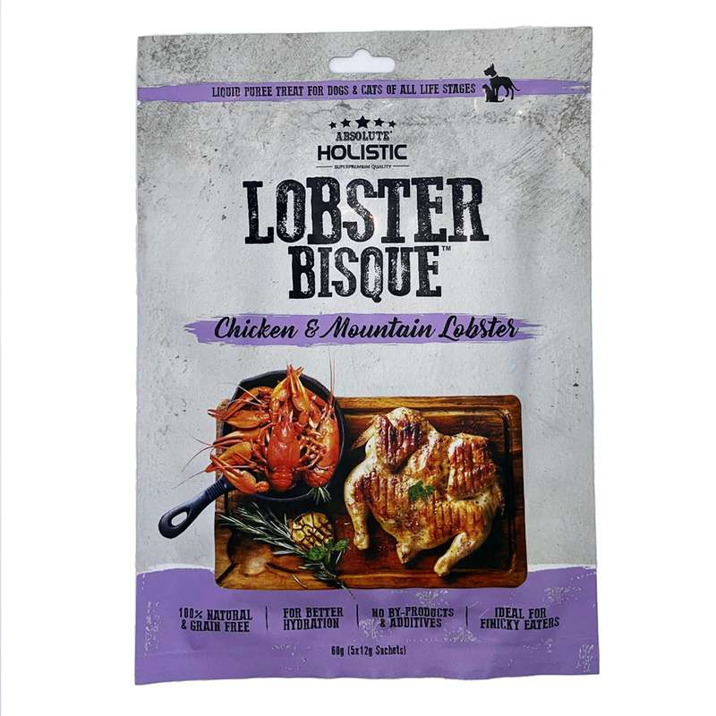 سس غذای گربه و سگ هولستیک مدل Chicken & Lobester وزن 60 گرم بسته 5 عددی