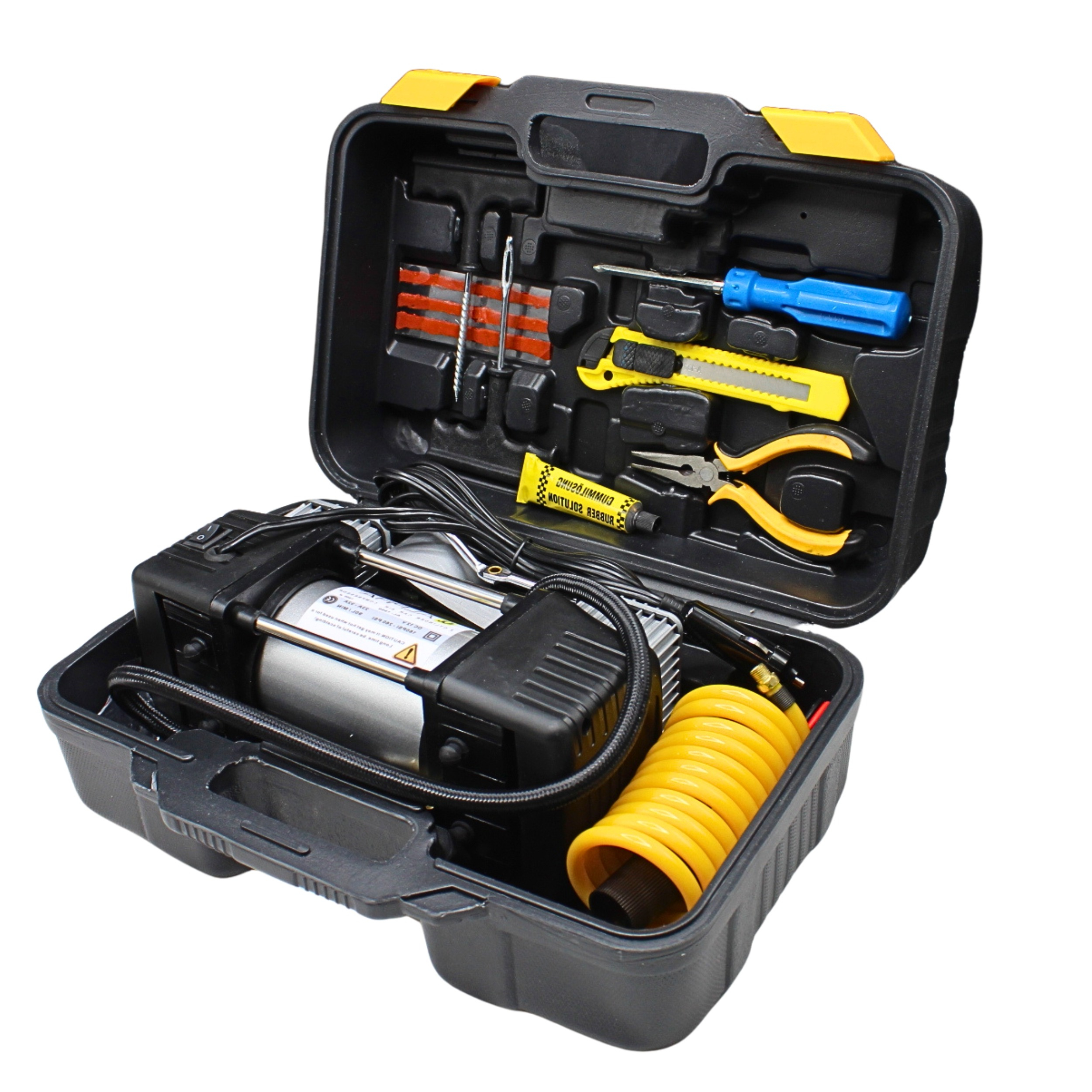 کمپرسور هوا دوسیلندر صنعتی 1500 وات آلفا کد AL-2 مدل فندکی مجموعه 10عددی