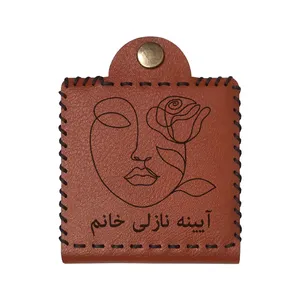 آینه جیبی مدل  اسم نازلی طرح گل