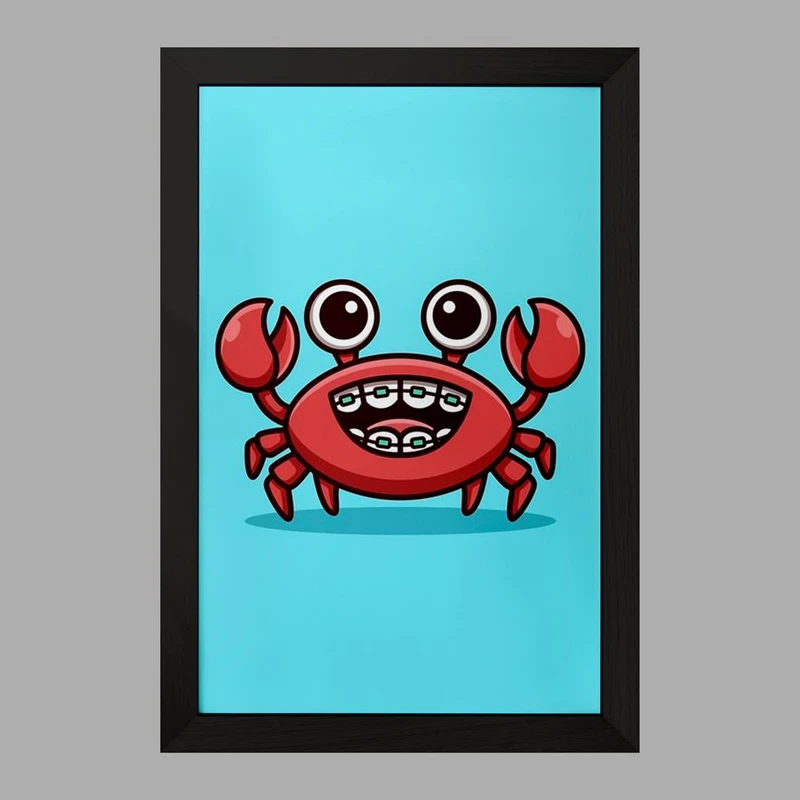 تابلو خندالو مدل حیوانات آبزی خرچنگ کد 28166