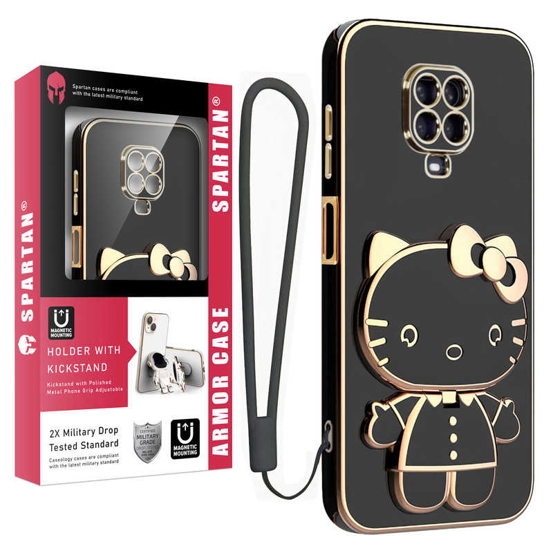 کاور اسپارتان مدل Kitty مناسب برای گوشی موبایل شیائومی Redmi Note 9 Pro / Note 9sبه همراه بند نگهدارنده