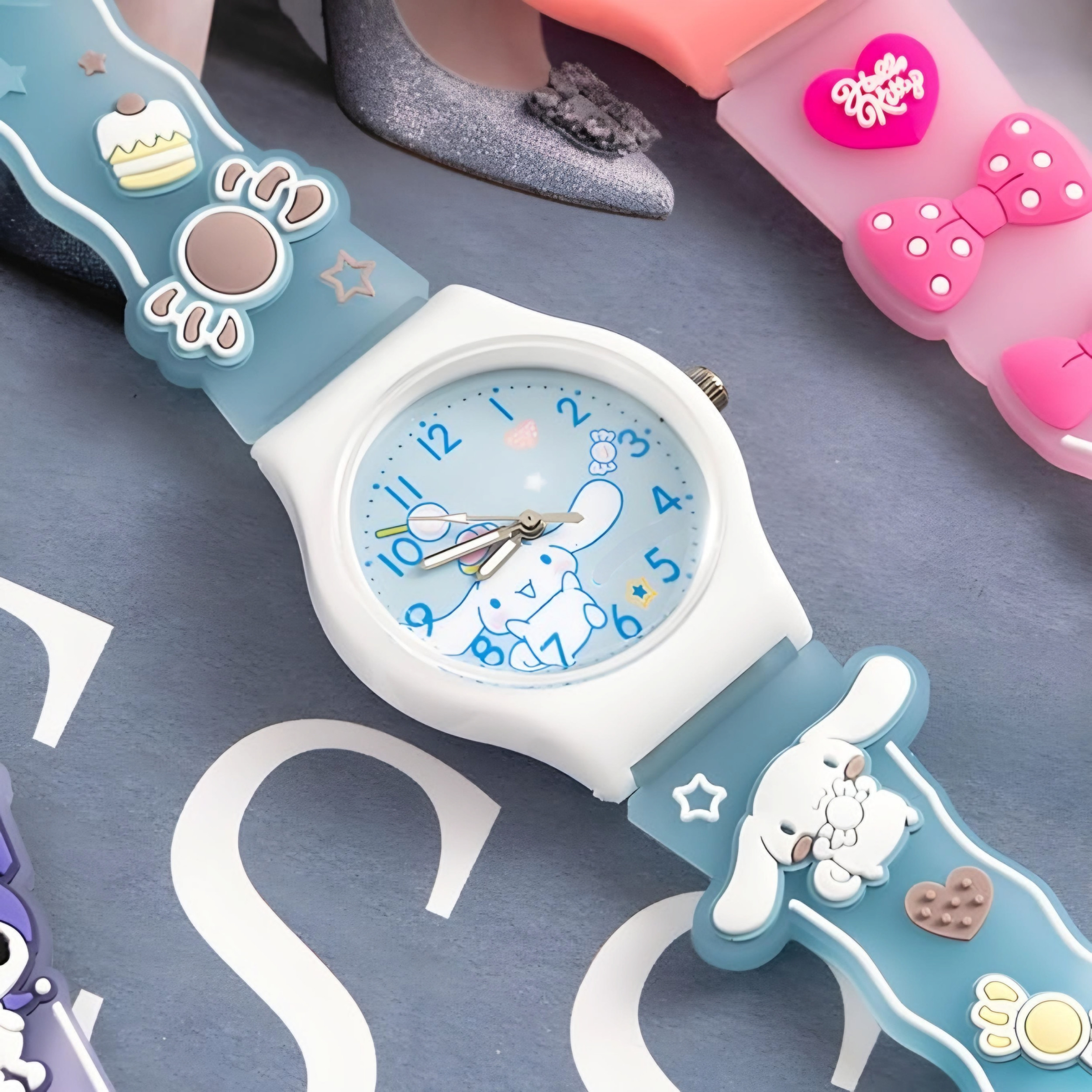 ساعت مچی عقربه ای مدل بند سیلیکون آنتی آلرژی طرح ابر ساعت مچی عقربه ای مدل بند سیلیکون آنتی آلرژی طرح ابر