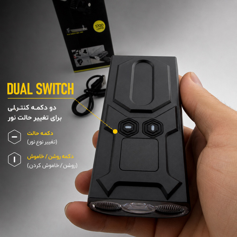 چراغ جلو دوچرخه اسنو کمپ مدل LED3
