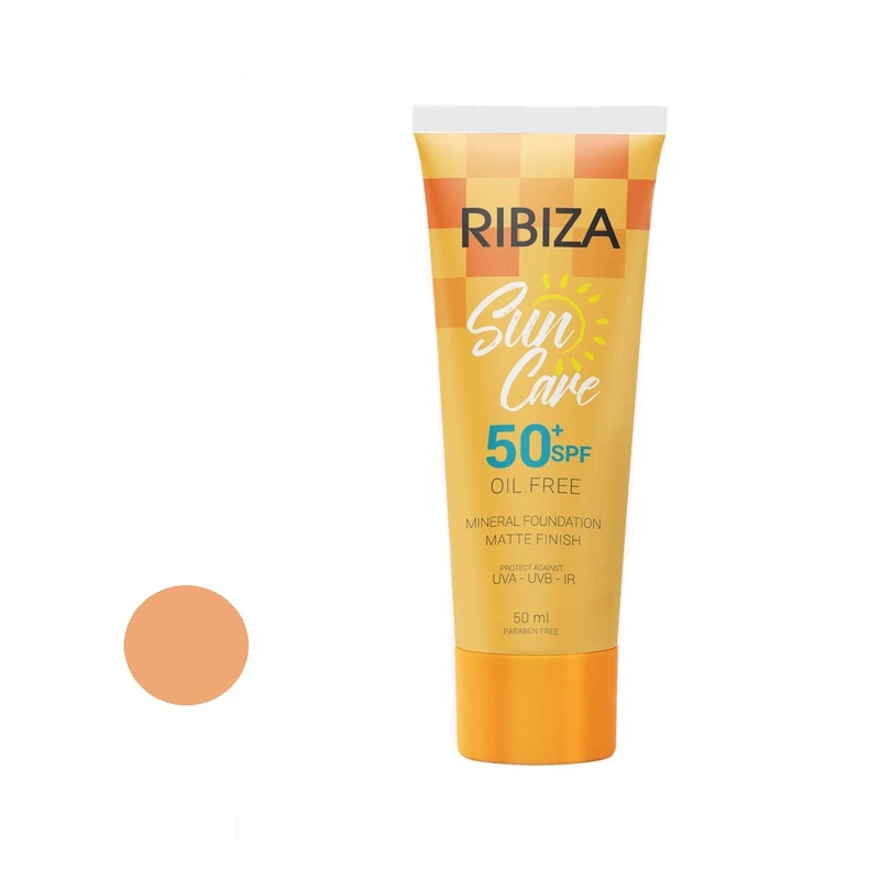 کرم ضد آفتاب رنگی  ری بی زا SPF 50 مدل 03 مناسب انواع پوست حجم 50 میلی لیتر