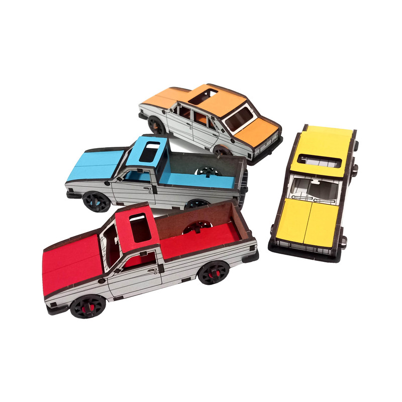 ماشین بازی مدل کلاسیک کد PVT001 مجموعه 6 عددی