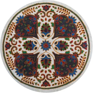 رومیزی سوزن دوزی مدل گرد کد 505