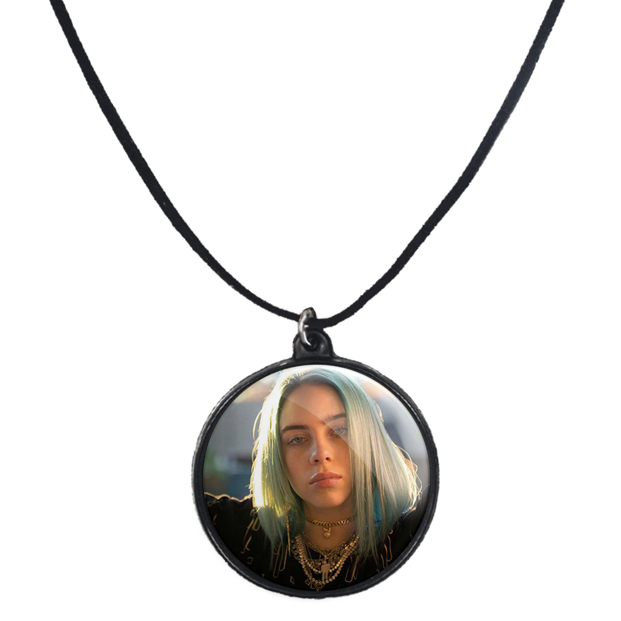 گردنبند پرمانه طرح بیلی آیلیش کد pmb.7588 مدل دو طرفه