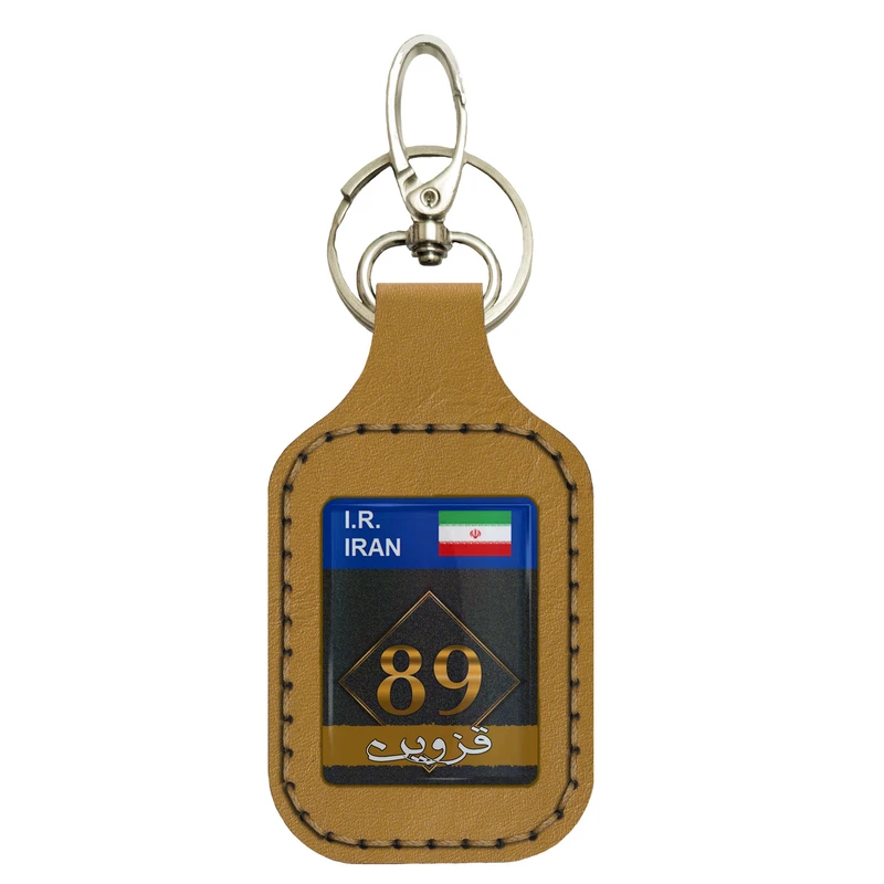 جاسوئیچی خودرو مدل SRN009 طرح پلاک قزوین کد 3 - 89