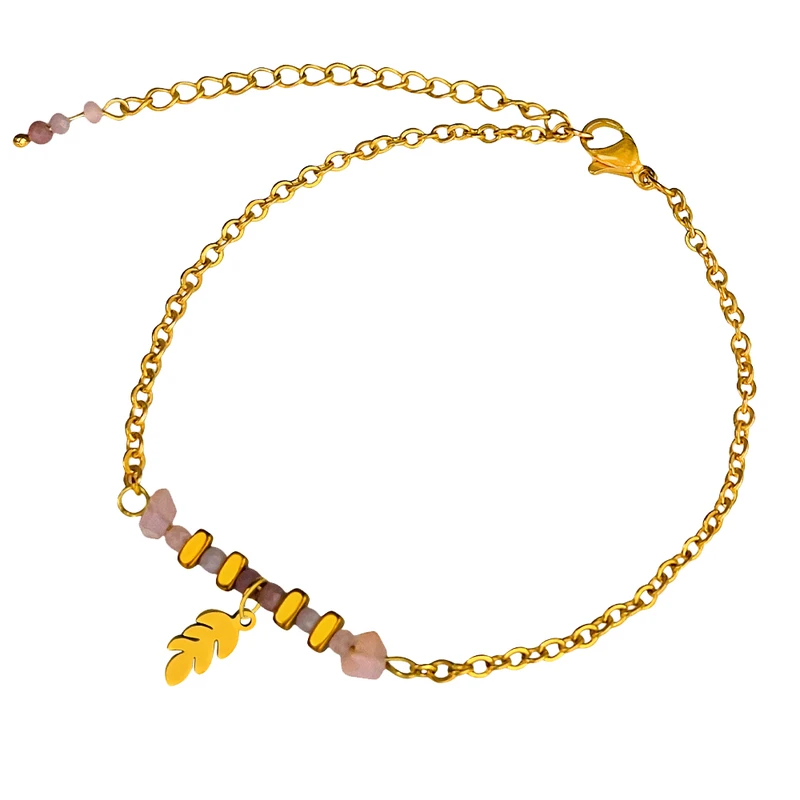 پابند زنانه دل تافته مدل زنجیر استیل کد A0015