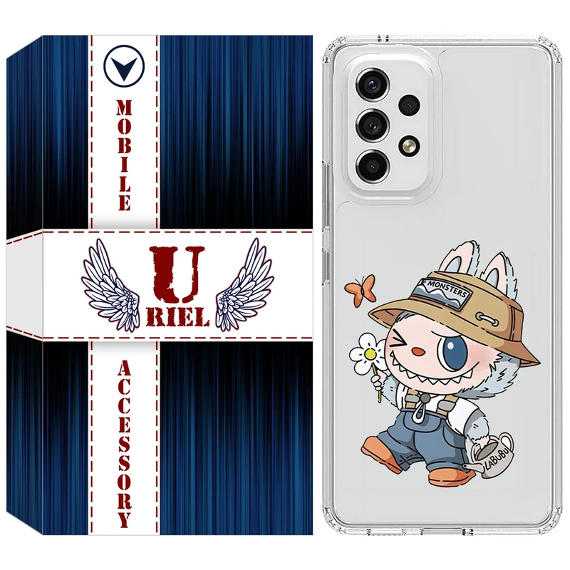 کاور یوریل مدل Clear کد 111 طرح لبوبو مناسب برای گوشی موبایل سامسونگ Galaxy A52 / A52s