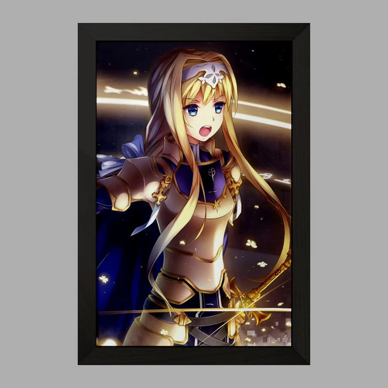 تابلو خندالو مدل آلیس ساما انیمه هنر شمشیر زنی آنلاین  کد 12079