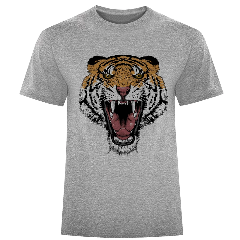 تیشرت آستین کوتاه مردانه مدل ببر W601